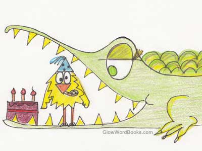 kids birthday riddle crocodile