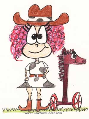 fun kids riddle cowgirl