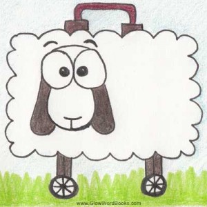 fun kids riddle sheep suitcase
