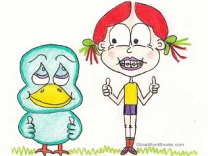 kids riddle girl duck