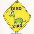 kids dinosaur riddle sign